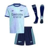Maillot de football extérieur Arsenal Third 2024/25 pour enfant (maillot, short, chaussettes)